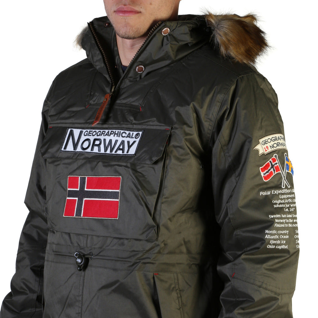 Geographical Norway Barman-Noir Coats Hommes Black - S - Parkas